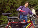 Student with bike
